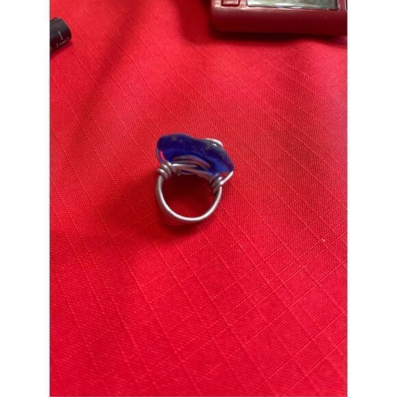 Sea Glass Spiral Ring Size 6 - Picture 4 of 8